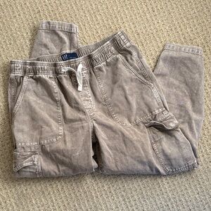 Gap Easy Cargo Pull On Jean Elastic Waist Mushroom Brown
